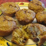 The secret to Christine's muffins is both rhubarb, of course, and black walnut extract.